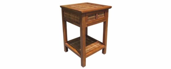 William Bedside Table Split Bamboo -