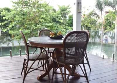 Bali Luxury Villa Chair and table - luxury villas in bali